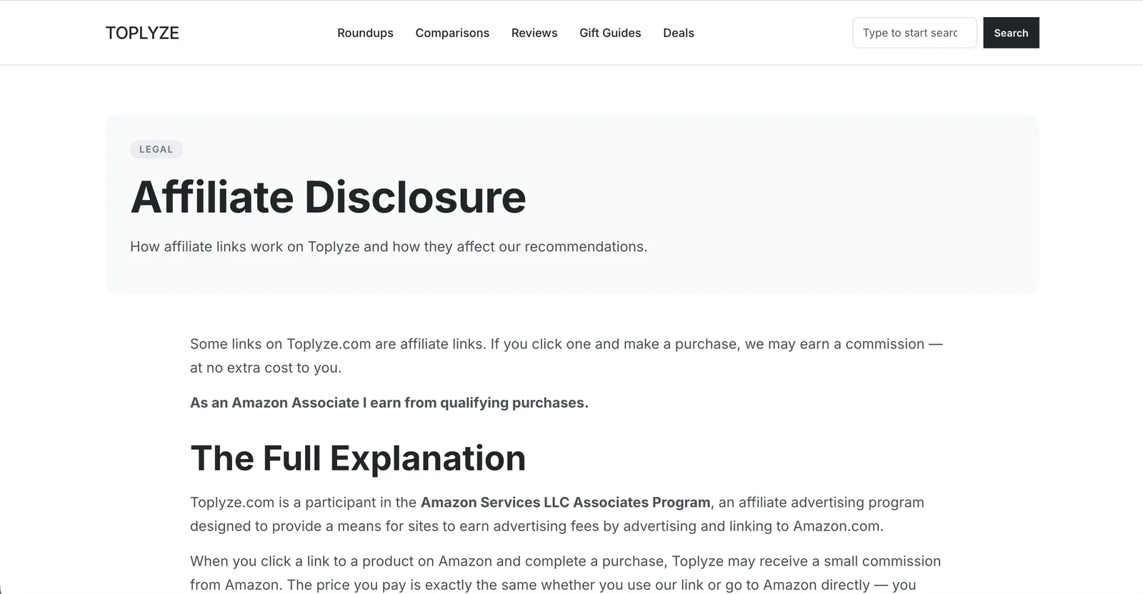 Прозорі партнерські умови (affiliate disclosure)